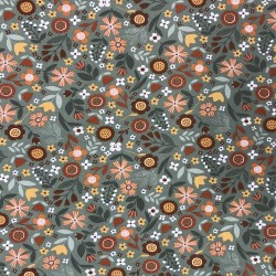 Orange blom på grönt