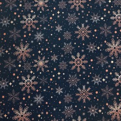 Snöflingor i bruna nyanser